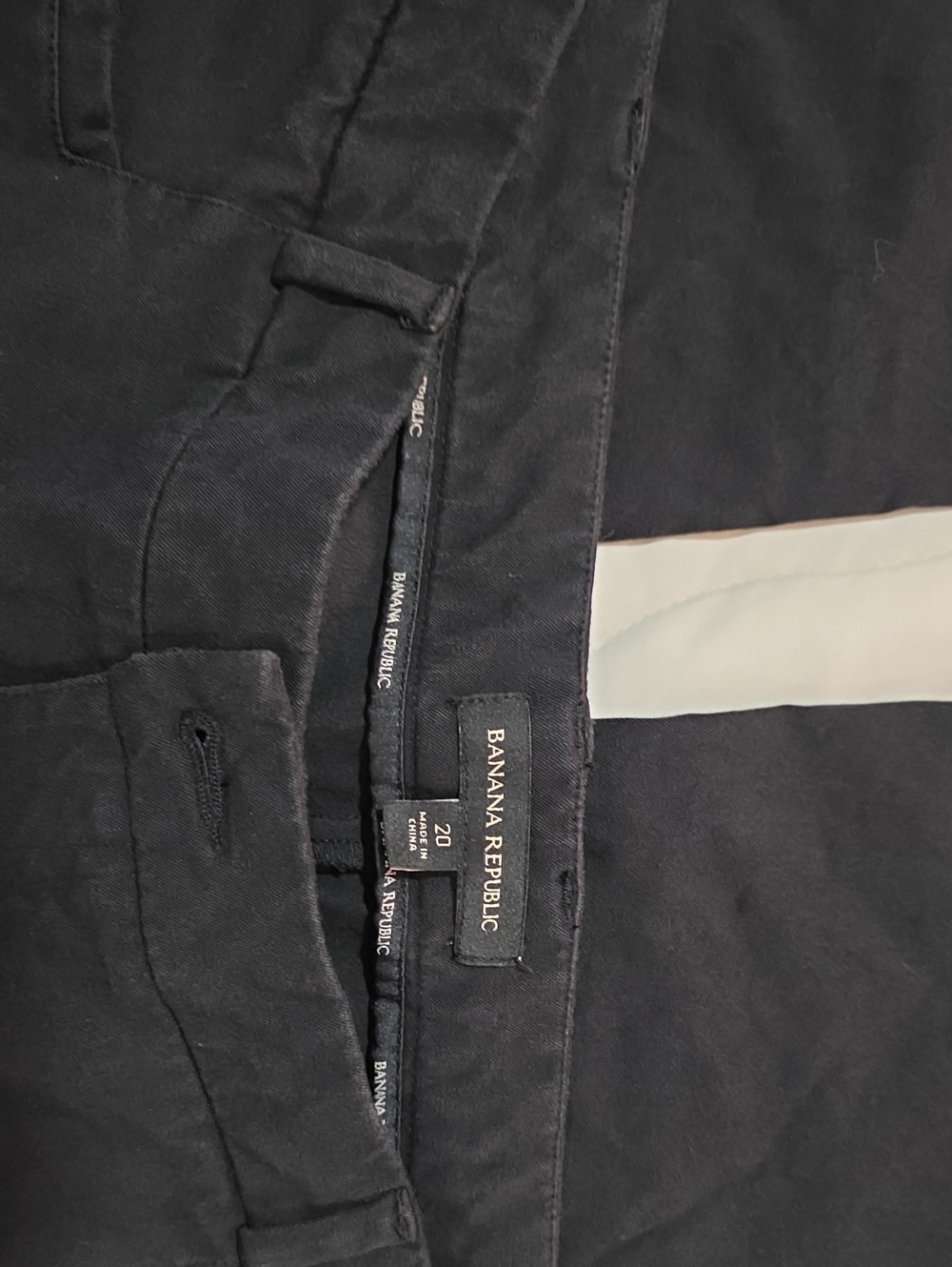 Banana Republic  Black Ankle Chino Pants -  25 Inch Inseam